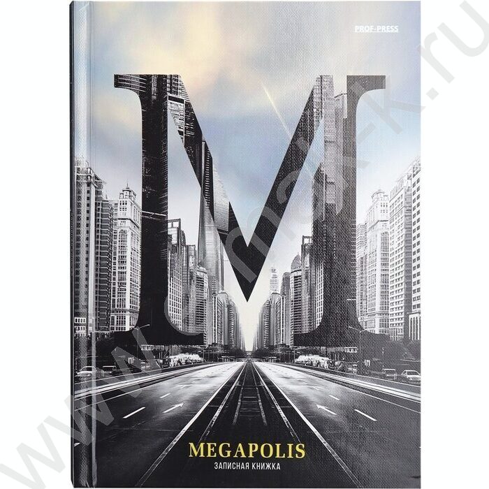 Зап. книжка 160л А5 тв.обл. "Мегаполис-11" /глянц.лам,лен/ | Фото 2
