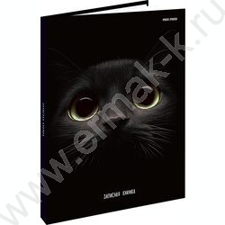 Зап. книжка 160л А5 тв.обл. "Взгляд кота" /глянц.лам/ NEW | Фото 1