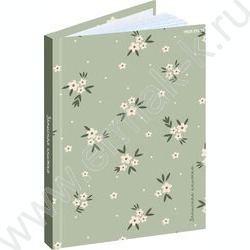 Зап. книжка  48л А6 тв.обл. "Цветочный паттерн-12" /глянц.лам.,лен/ NEW | Фото 1