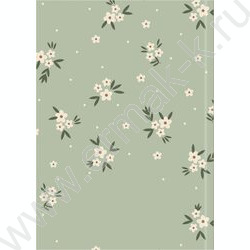 Зап. книжка  48л А6 тв.обл. "Цветочный паттерн-12" /глянц.лам.,лен/ NEW | Фото 4