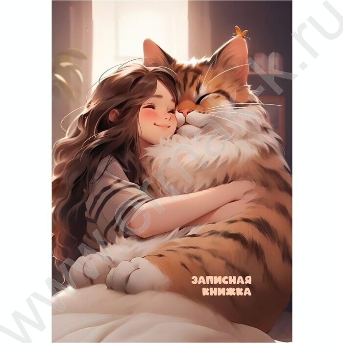 Зап. книжка  64л А6 тв.обл. "Большие коты" /глянц.лам/ | Фото 2