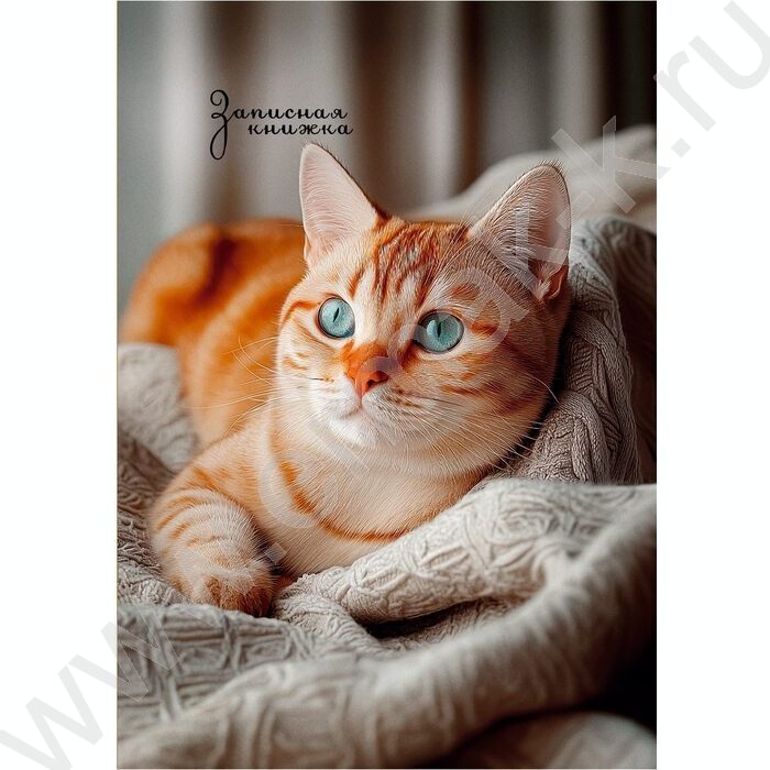 Зап. книжка  64л А6 тв.обл. "Фото котика-2" /глянц.лам/ | Фото 2