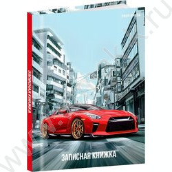 Зап. книжка  64л А7 тв.обл  "Красное авто в городе-1" /глянец/ NEW | Фото 1