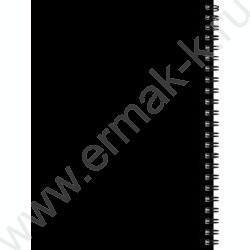 Зап. книжка  80л А5 тв.обл. спираль "Чёрный цвет-2" /глянец/ NEW | Фото 3
