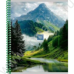 Тетрадь  48л клетка/спираль "Горные вершины" /твин-лак mix NEW | Фото 4
