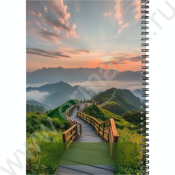 Тетрадь  60л А4 клетка/спираль "Красивая природа-3" | Фото 3