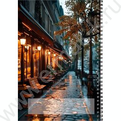 Тетрадь  96л А4 клетка/спираль "Городская улочка" NEW | Фото 3