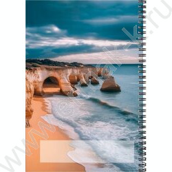 Тетрадь  96л А4 клетка/спираль "Песчаное побережье" NEW | Фото 3