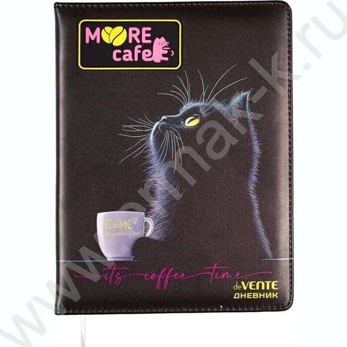 Дневник 1-11кл. /тв.обл. /иск.кожа /аппликация /ляссе "MooreCafe" NEW | Фото 1