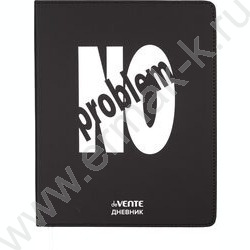 Дневник 1-11кл. /лайт /иск.кожа /шелкография /ляссе "No Problem" NEW | Фото 1