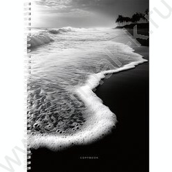 Тетрадь  96л А4 клетка/спираль "Морская пена-4" /софт-тач/ NEW | Фото 1