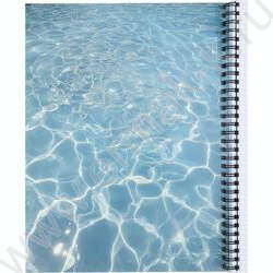 Тетрадь  96л А4 клетка/спираль "Красота моря" /тиснение холст/ NEW | Фото 3