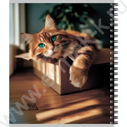Тетрадь  48л клетка/спираль "Милые коты-2" ассорти NEW | Фото 4