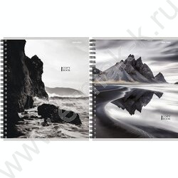 Тетрадь  48л клетка/спираль/двойная "Завораживающие пейзажи-3" NEW | Фото 1