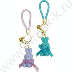 Брелок металический "Little Rabbit" /метал. кольцо /ассорти NEW | Фото 1