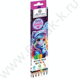 Карандаши   6цв Best Friends /шестигранные/ М, d грифеля-2,65мм к/кор NEW | Фото 1