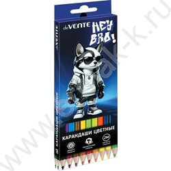 Карандаши  18цв Hey Bro /шестигранные/ 2М, d грифеля-2,8мм, к/кор NEW | Фото 1