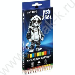 Карандаши  24цв Hey Bro /шестигранные/ 2М, d грифеля-2,8мм, к/кор NEW | Фото 1