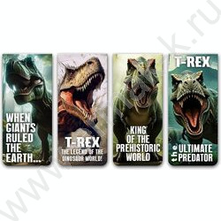 Закладки магнитные "T-Rex" /набор 4шт /блистер NEW | Фото 1