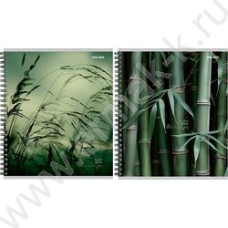 Тетрадь  80л клетка/спираль "Зелёная природа" ассорти NEW | Фото 1