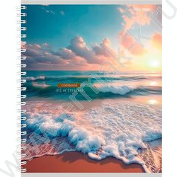 Тетрадь  80л клетка/спираль/двойная "Чарующие пейзажи-2" ассорти NEW | Фото 3