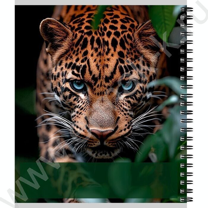 Тетрадь  96л клетка/спираль "Дикие кошачьи-3" ассорти | Фото 4