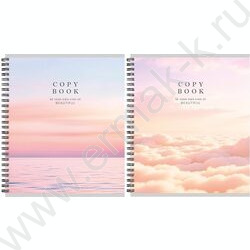 Тетрадь  96л клетка/спираль "Природа в нежных тонах" ассорти NEW | Фото 1