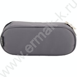 Пенал-овальный на молнии 21*8*5см "Cool Raccoon", полиэстер, с 2-мя бегунками /темно-серый NEW | Фото 2