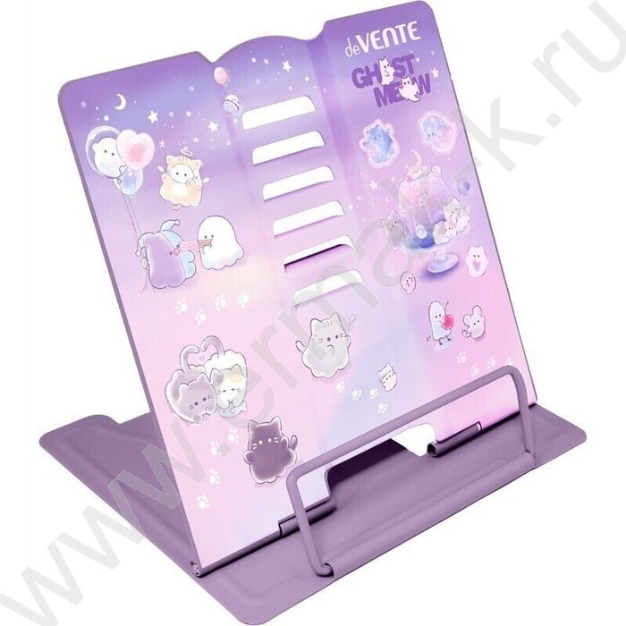 Подставка д/книг 15,4*15,2см "Ghost Meow" /метал., полноцвет. рисунок, противоскольз. ножки NEW | Фото 1