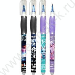 Ручка гелевая Пиши-Стирай 0,5мм синяя "Amai Menoko / Little Rabbit / Turbo Galaxy / Hey Bro" /ас NEW | Фото 1