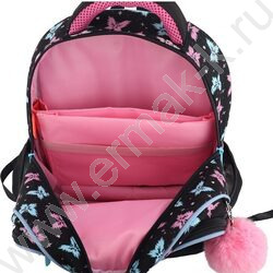 Рюкзак школьный 37x28x16см "Butterfly Dreams" /2отд., 2перед.карм., 2бок.карм., эргоном. спинка NEW | Фото 4