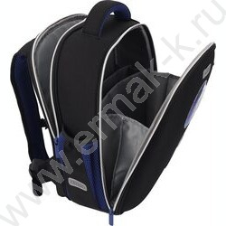 Рюкзак школьный 35x27x13см "Hey Bro" /2отд., 2бок.карм., эргоном. спинка /черный NEW | Фото 4