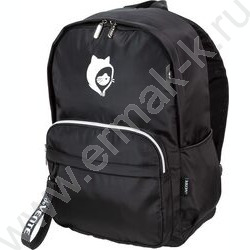 Рюкзак подростковый 42x31x20см "Kitty in the hood" /1отд., 2перед. карман, 2бок. кармана /черный NEW | Фото 1