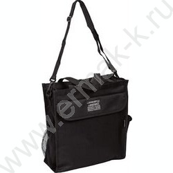 Сумка д/доп.занятий "Black" 31*36*12см /плотный полиэстер, с 2-мя ручками и ремнем, черная NEW | Фото 1