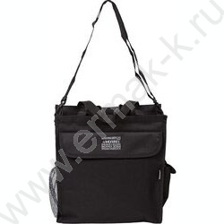 Сумка д/доп.занятий "Black" 31*36*12см /плотный полиэстер, с 2-мя ручками и ремнем, черная NEW | Фото 2