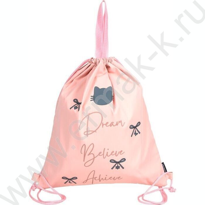 Сумка д/обуви 38*43см  водооттал. полиэстер, на верев. завязке, c ручками /персиковый "My Dream" NEW | Фото 1