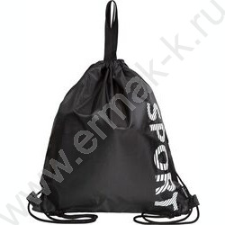 Сумка д/обуви 38*43см  водооттал. полиэстер, на верев. завязке, c ручками /черный "Sport" NEW | Фото 1