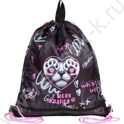 Сумка д/обуви 40*47см  водооттал. полиэстер, на верев. завязке, петля "У меня лапки" NEW | Фото 1