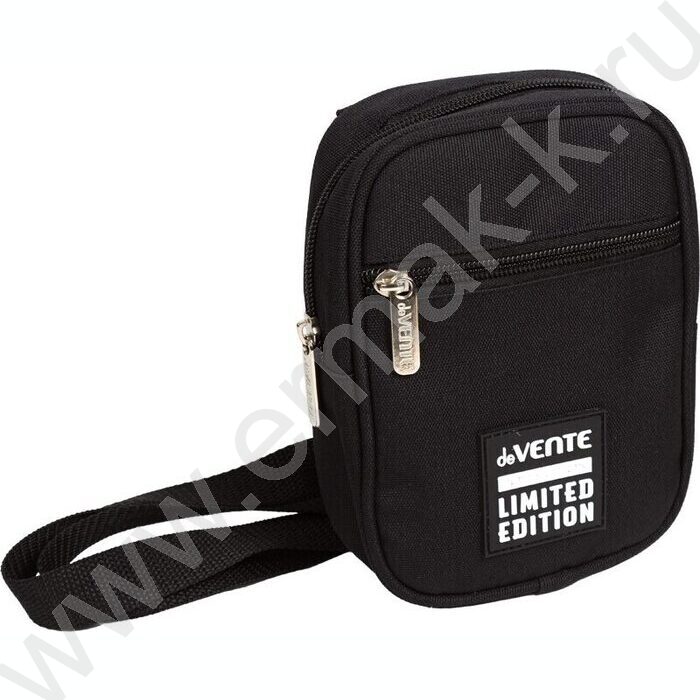 Сумка через плечо "Uno Black" текстиль, 1отд. 2внутр. кармана /регул. лямки /черная | Фото 1