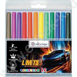 Фломастеры  12цв No Limits вентилируемый колпачок, пласт. блистер NEW | Фото 1
