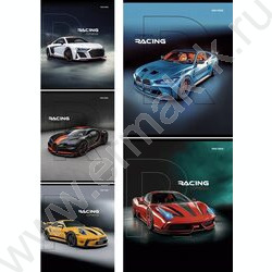 Тетрадь  48л клетка "Разные автомобили-16" ассорти NEW | Фото 1