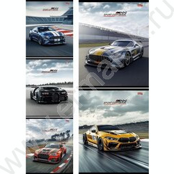 Тетрадь  48л клетка "Разные автомобили-17" ассорти NEW | Фото 1