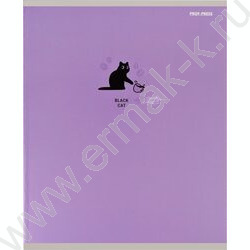 Тетрадь  48л клетка "Black cat" /мат.лам.,выб.лак./ ассорти NEW | Фото 4