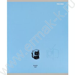 Тетрадь  48л клетка "Black cat" /мат.лам.,выб.лак./ ассорти NEW | Фото 6