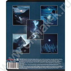 Тетрадь  48л клетка "Лунные пейзажи" /твин-лак,холодная фольга/ ассорти NEW | Фото 8