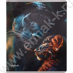 Тетрадь  48л клетка "Мамы и детёныши-1" /твин-лак,холодная фольга/ ассорти NEW | Фото 6