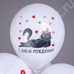 Шар воздушный 12" шелк рис. 1ст. СДР! Хоп Хэй Ла-Ла Лей! 2цв. 5 дизайнов NEW | Фото 3