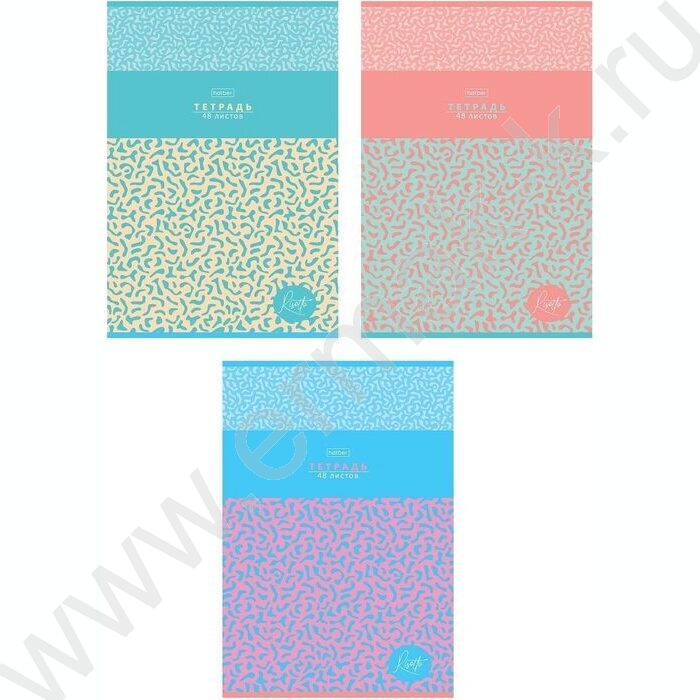 Тетрадь  48л А4 клетка "RISOTTO" /тиснение/ ассорти NEW | Фото 1