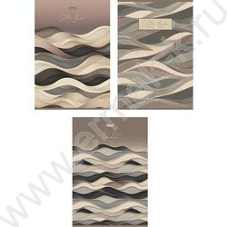 Тетрадь  96л А4 линейка "Кофейный муар" /мат ламин,тиснение/ ассорти NEW | Фото 1