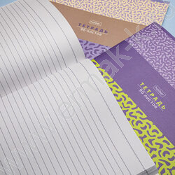 Тетрадь  96л А4 линейка "RISOTTO" /мат ламин,тиснение/ ассорти NEW | Фото 6